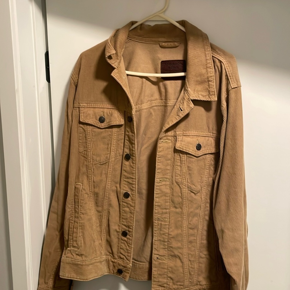 Abercrombie and Fitch vintage tan corduroy jacket